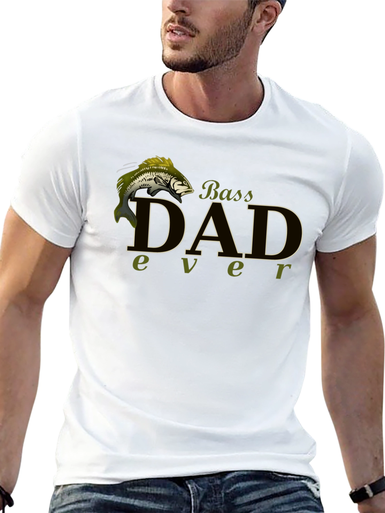 Bass Dad Ever Black T-Shirt