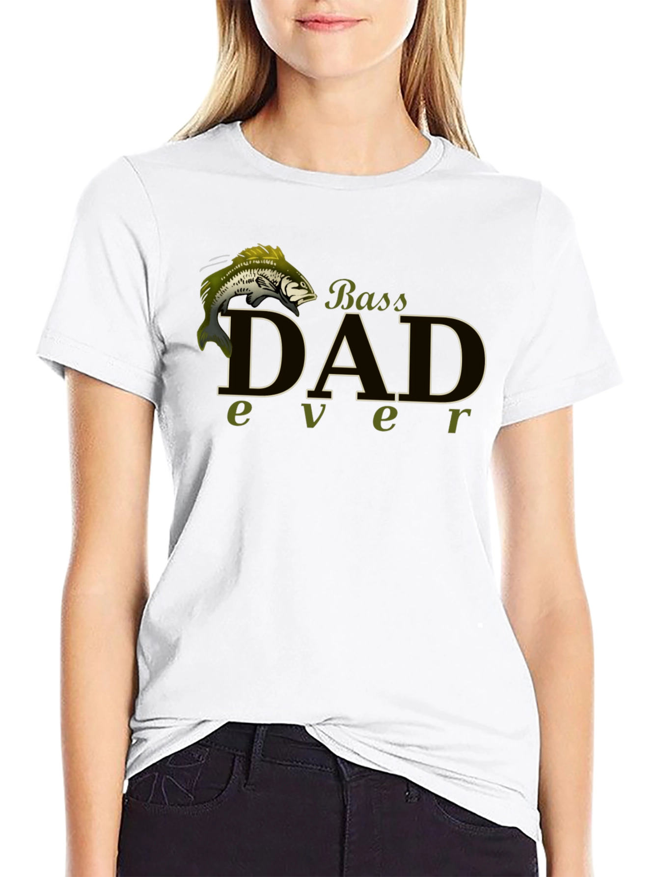 Bass Dad Ever Black T-Shirt