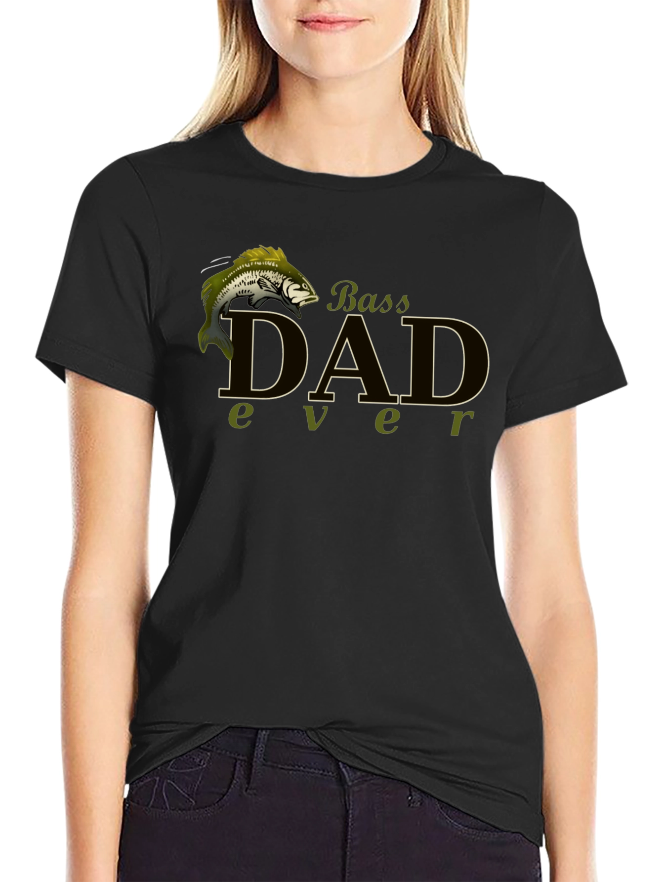 Bass Dad Ever Black T-Shirt