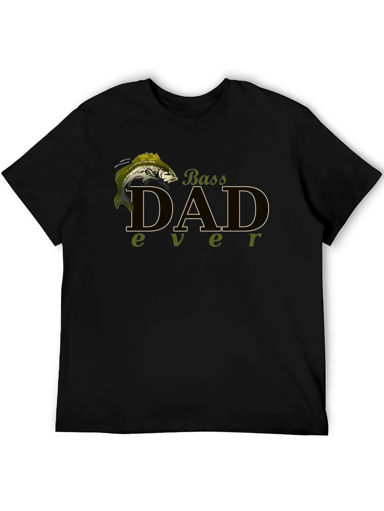 Bass Dad Ever Black T-Shirt