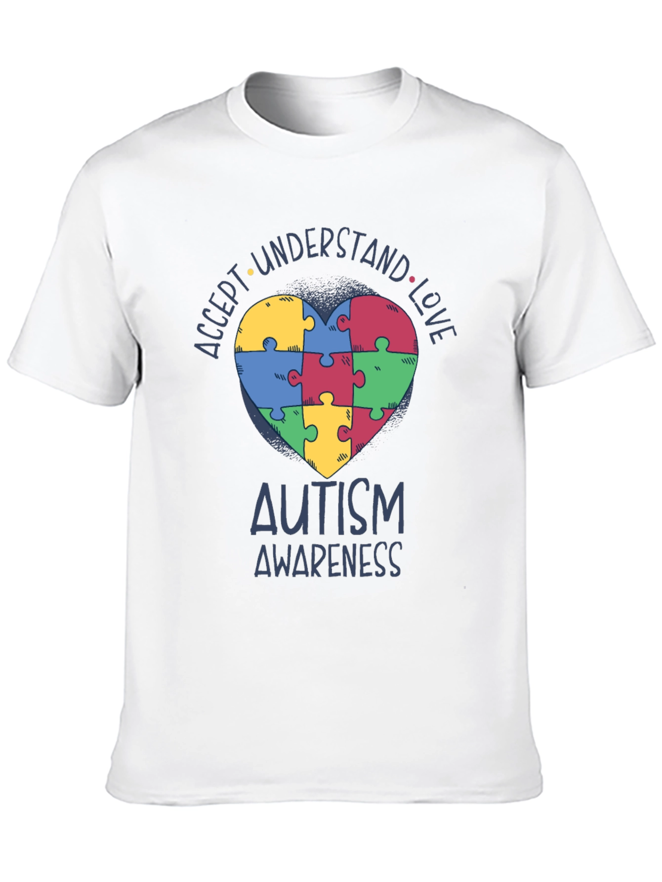 Autism Awareness Puzzle Heart T-Shirt