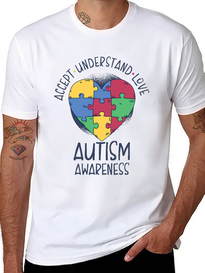 Autism Awareness Puzzle Heart T-Shirt