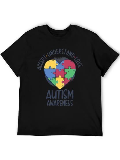 Autism Awareness Puzzle Heart T-Shirt