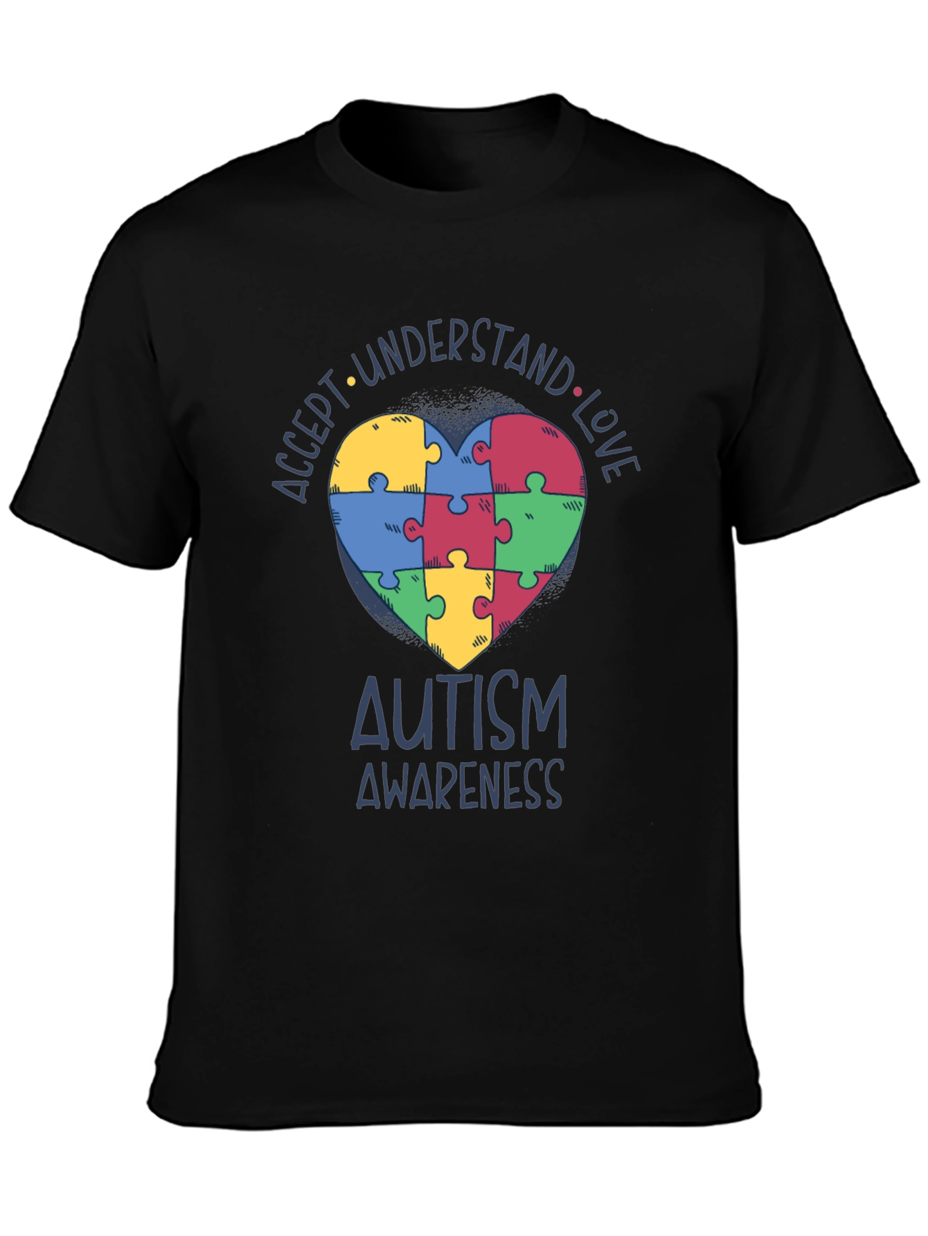 Autism Awareness Puzzle Heart T-Shirt