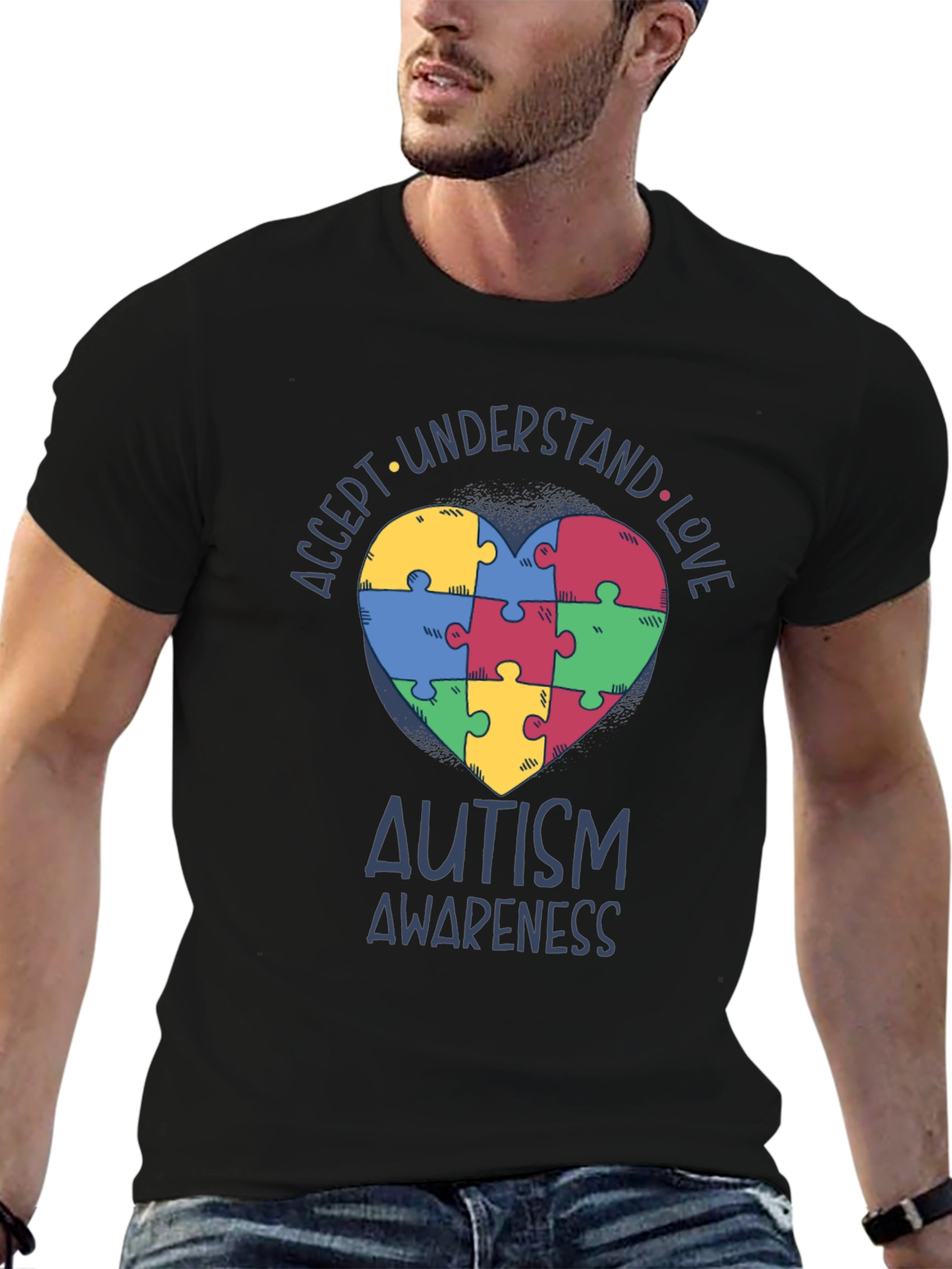 Autism Awareness Puzzle Heart T-Shirt