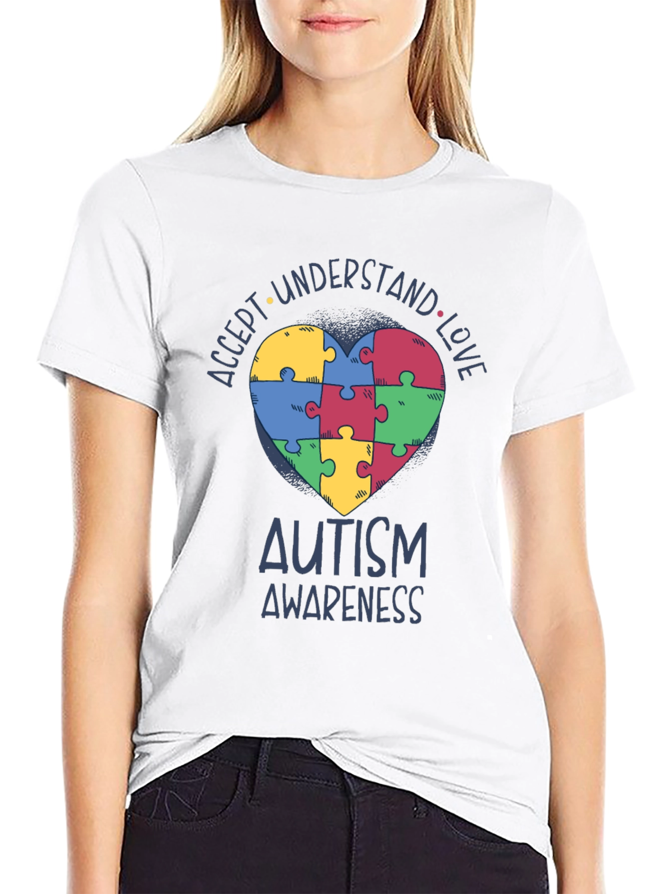 Autism Awareness Puzzle Heart T-Shirt