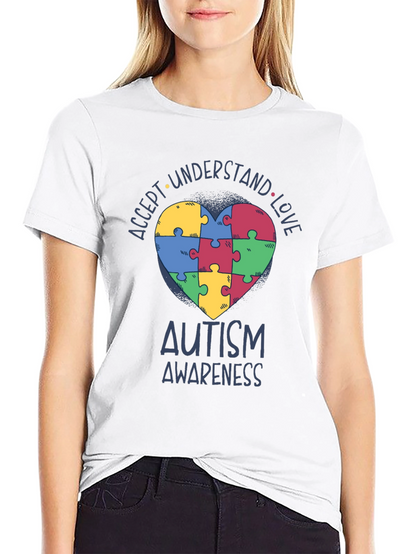 Autism Awareness Puzzle Heart T-Shirt