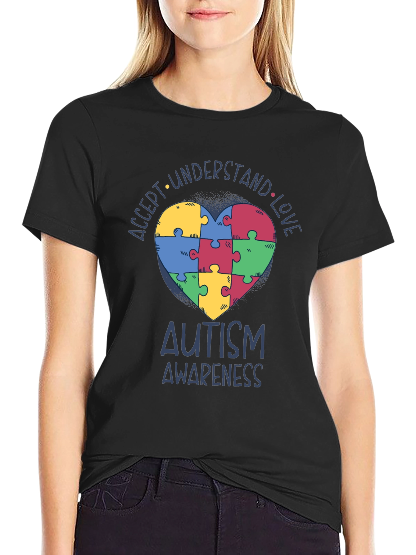 Autism Awareness Puzzle Heart T-Shirt