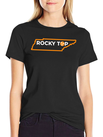 Rocky Top Tennessee State Outline Graphic Tee