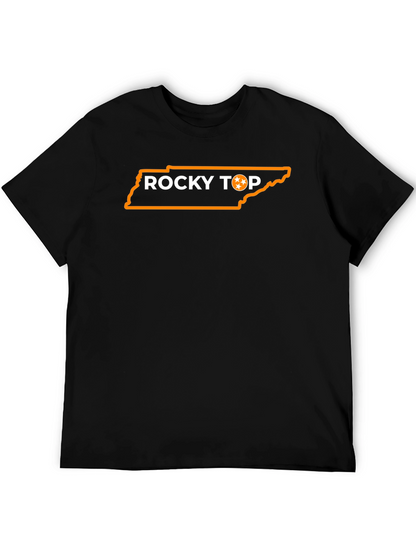Rocky Top Tennessee State Outline Graphic Tee
