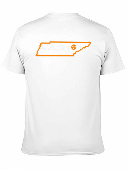 Rocky Top Tennessee State Outline Graphic Tee