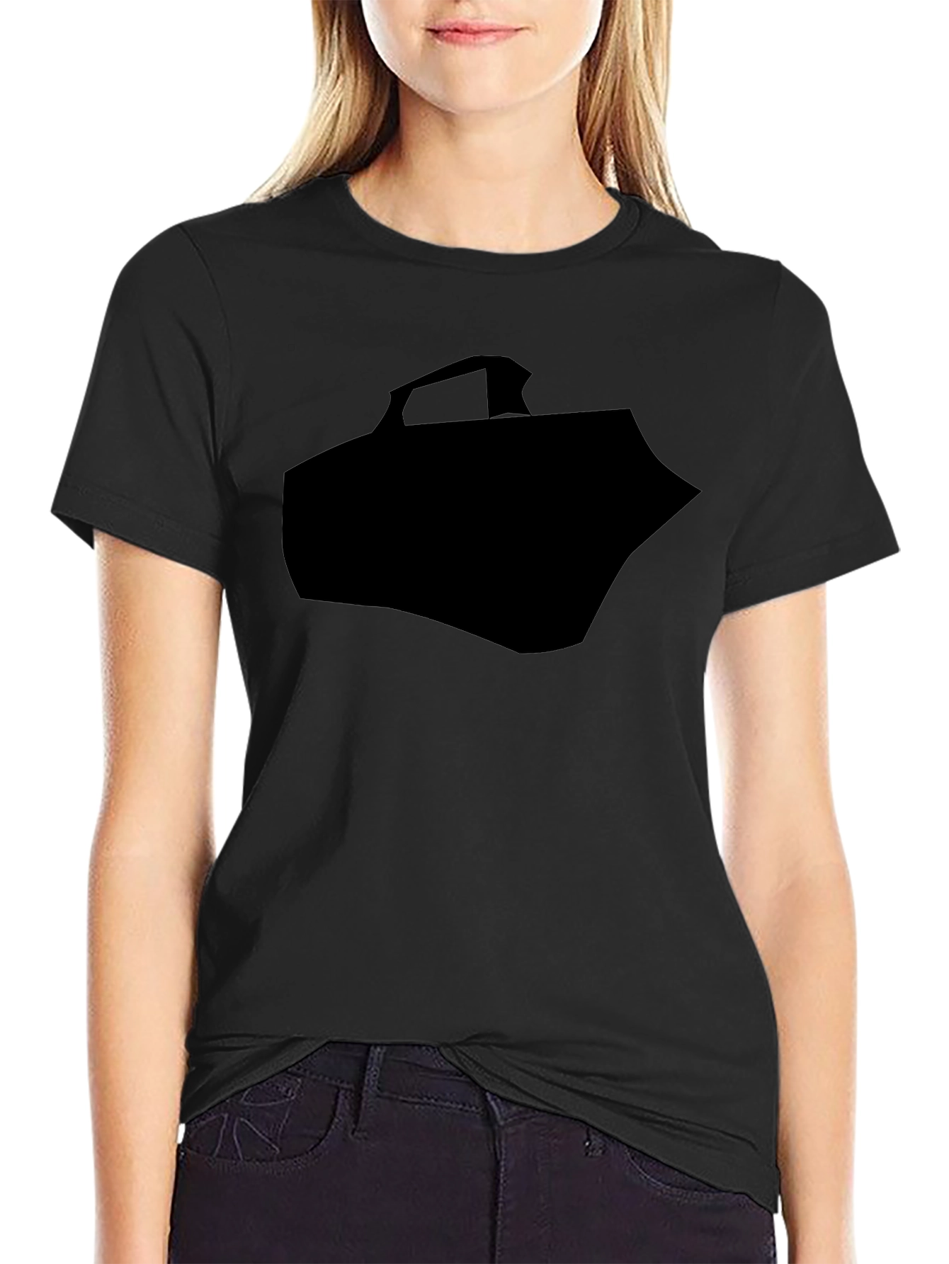 Modern Black Graphic Tee