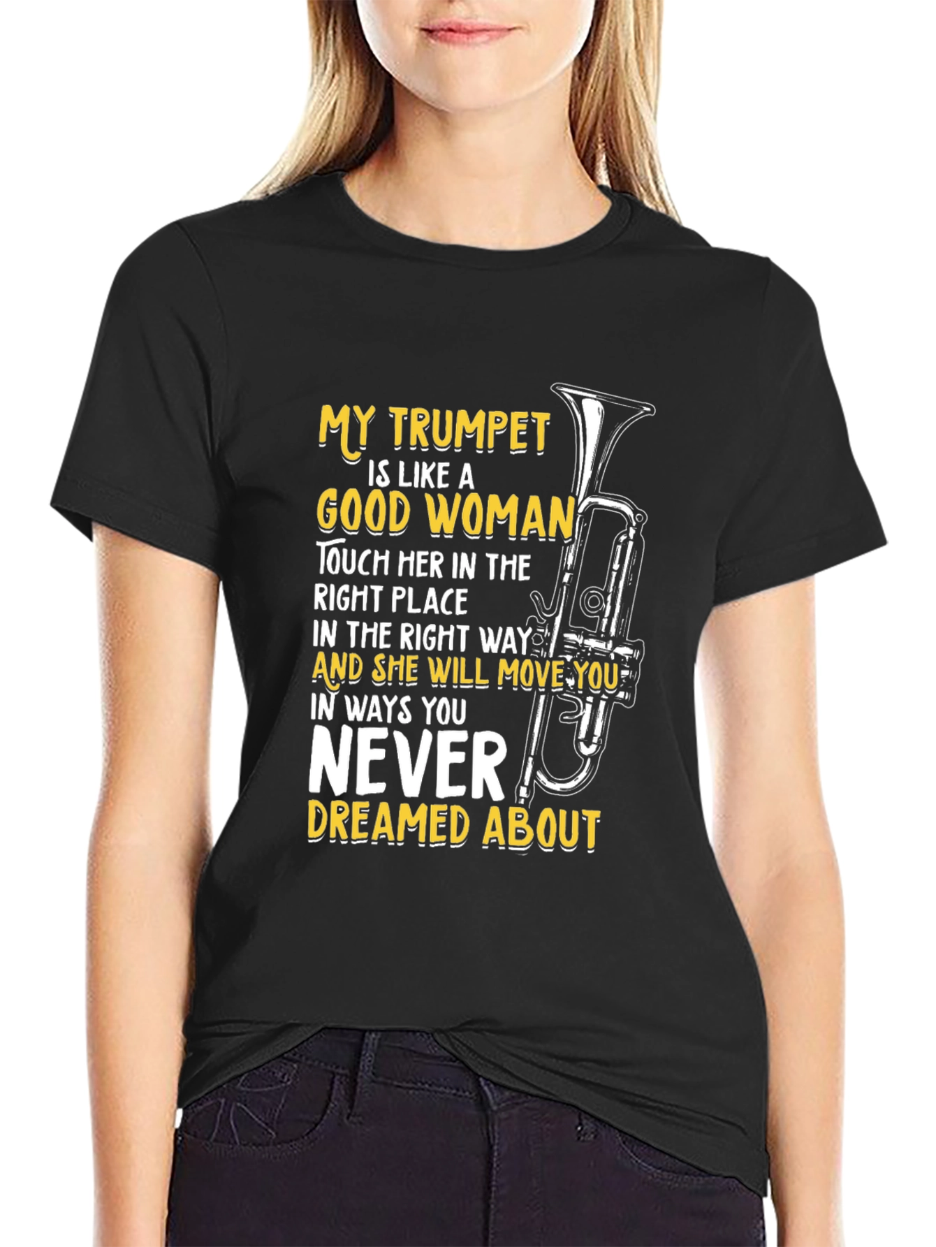 Trumpet Lover T-Shirt: Good Woman Music Tee