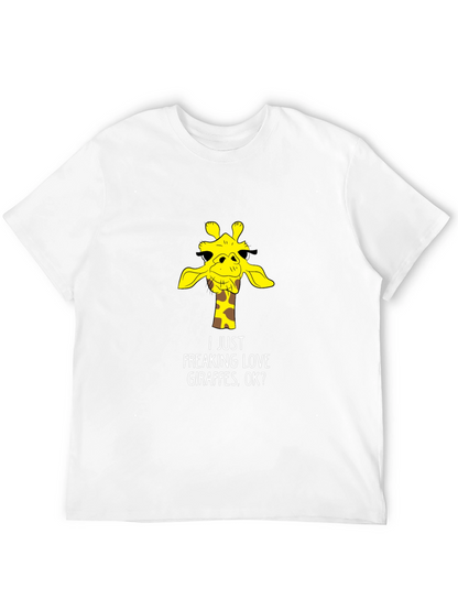 Funny Giraffe Lover T-Shirt - Black