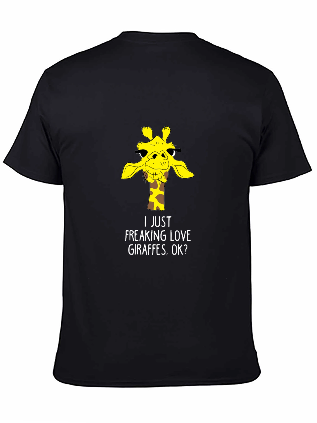 Funny Giraffe Lover T-Shirt - Black