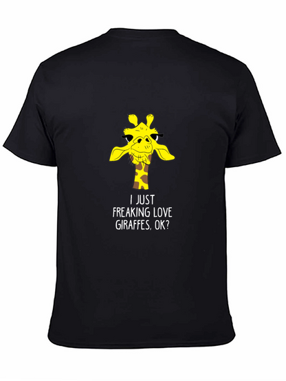 Funny Giraffe Lover T-Shirt - Black