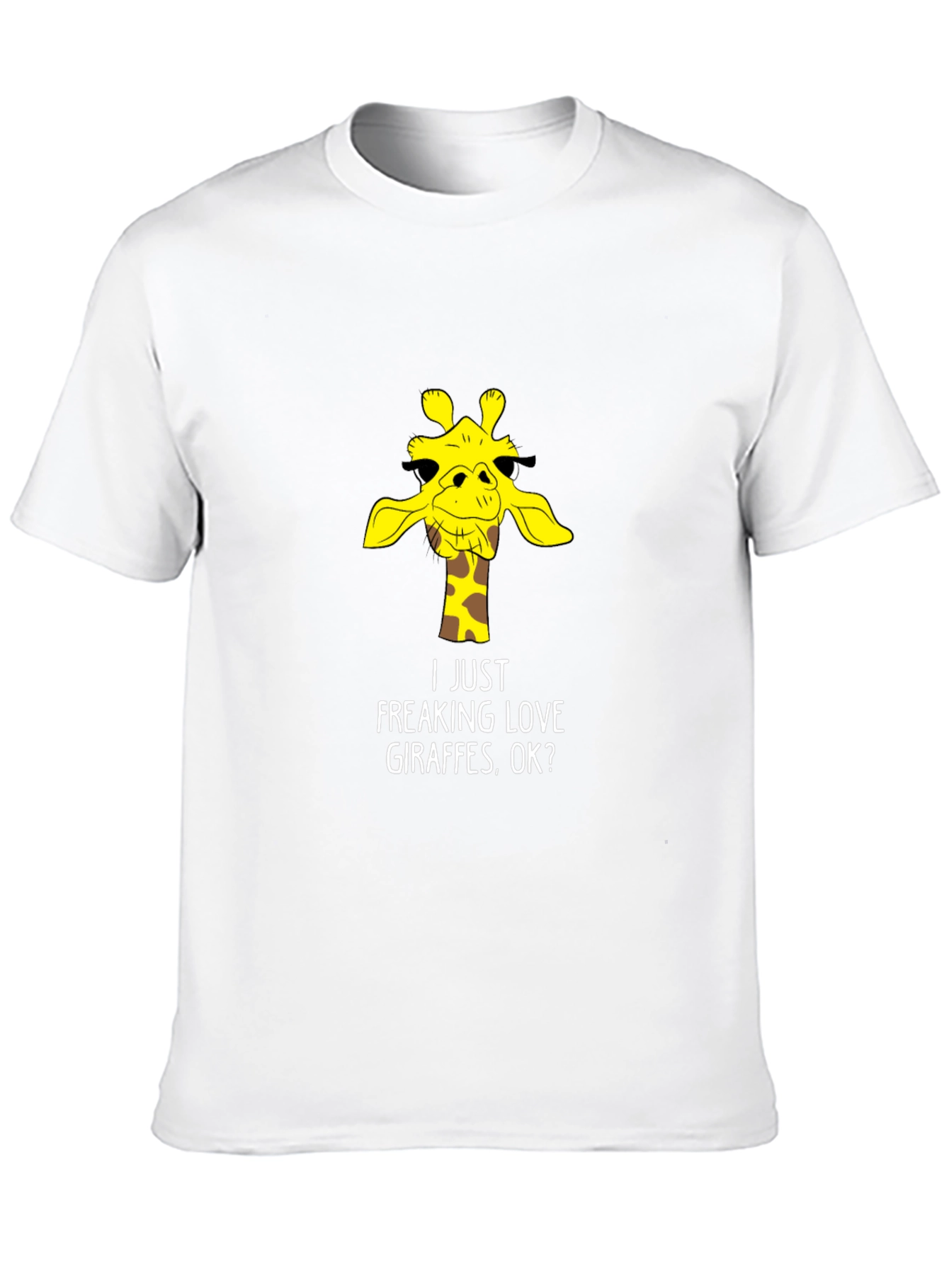 Funny Giraffe Lover T-Shirt - Black