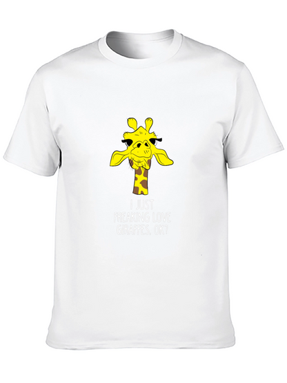 Funny Giraffe Lover T-Shirt - Black