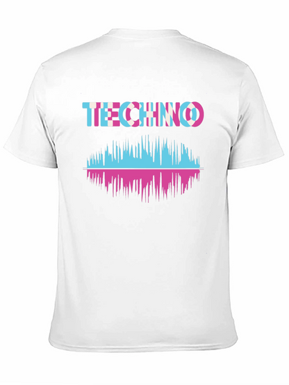 Techno Music Waveform Graphic T-Shirt