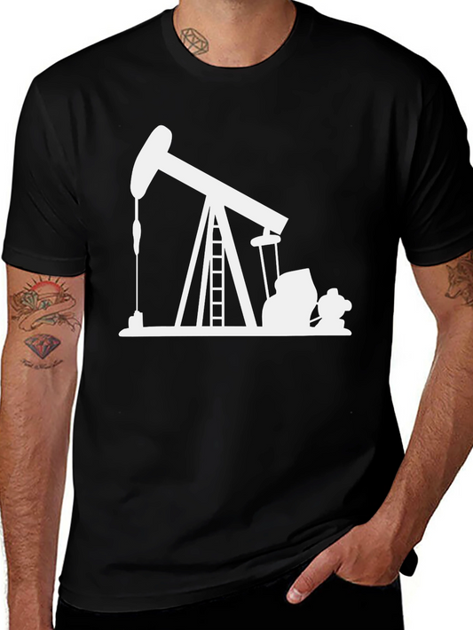 Oil Rig Black T-Shirt