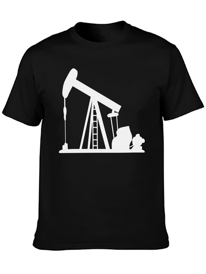 Oil Rig Black T-Shirt