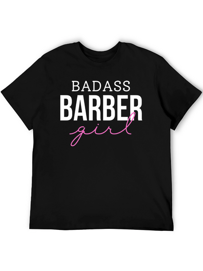 Badass Barber Girl Graphic Tee