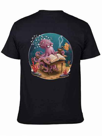 Octopus Reading T-Shirt