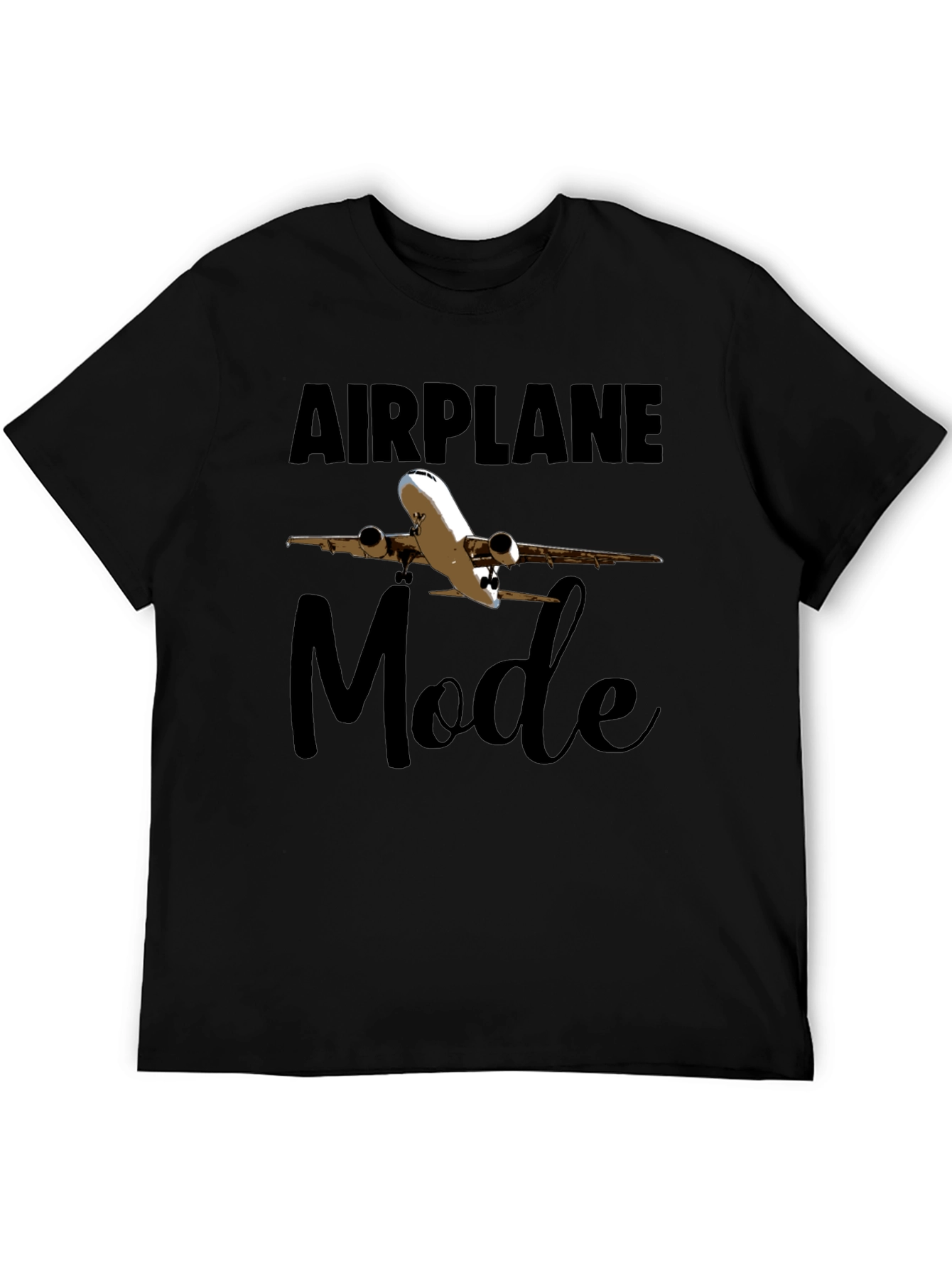 Airplane Mode Black T-Shirt