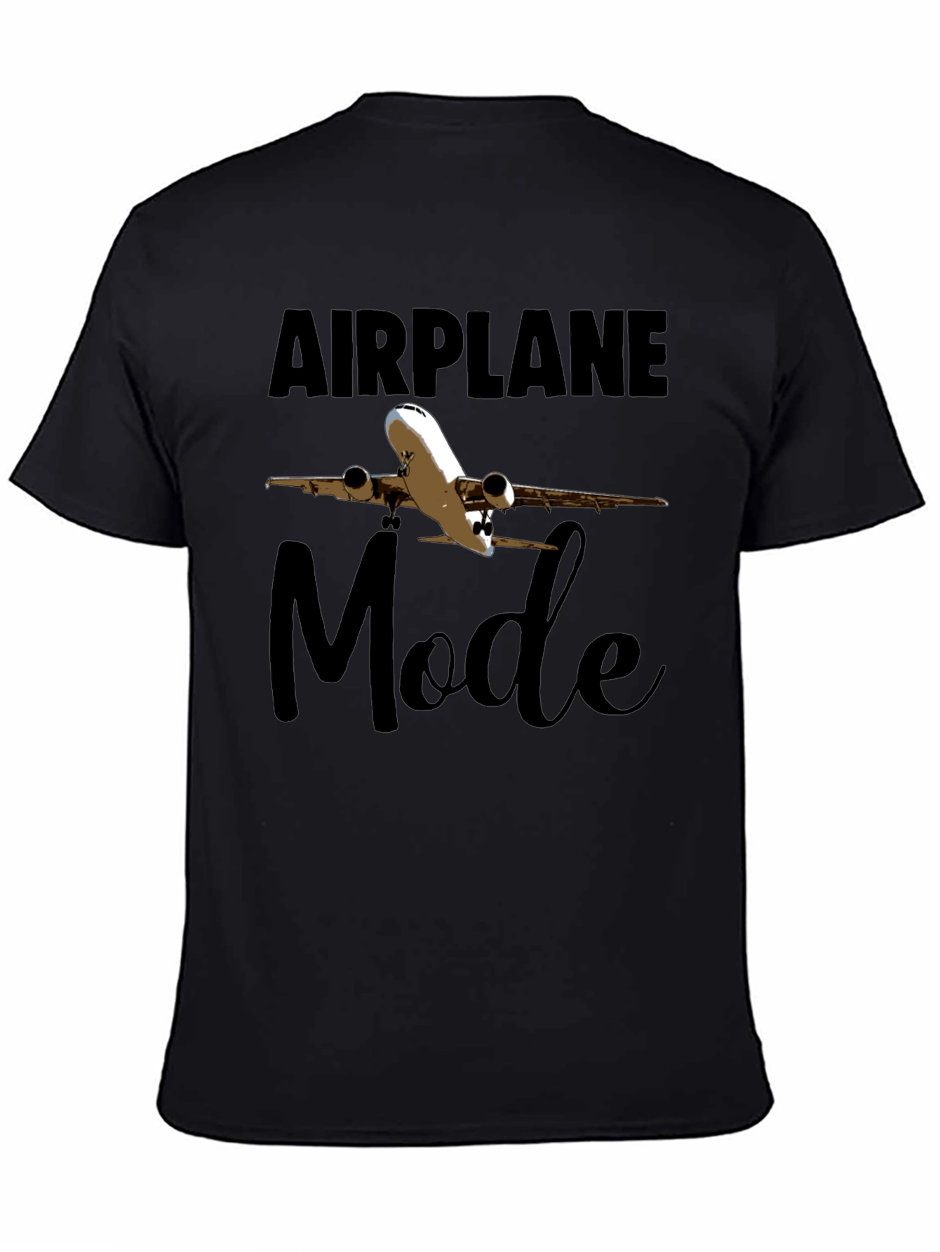 Airplane Mode Black T-Shirt