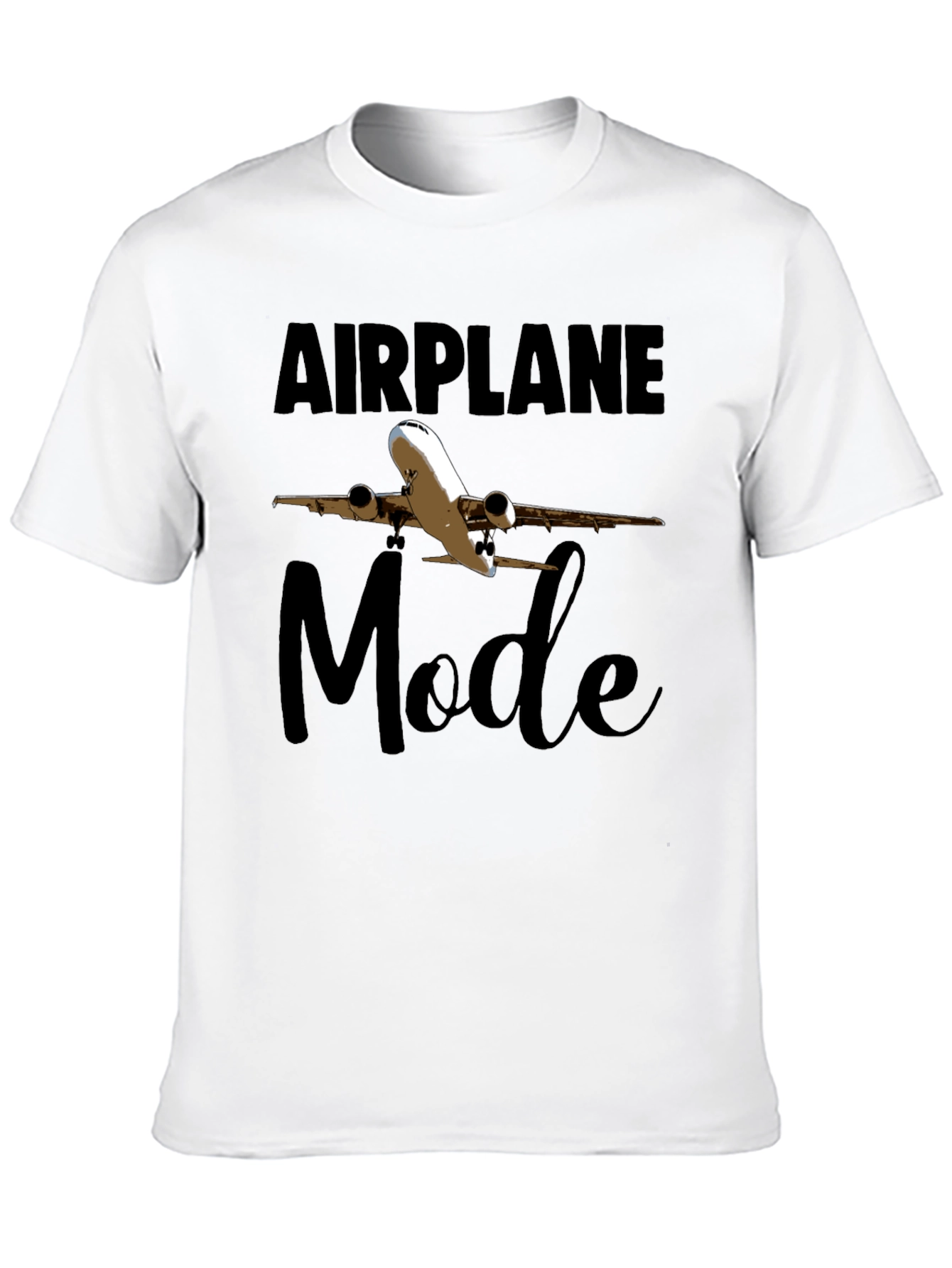 Airplane Mode Black T-Shirt