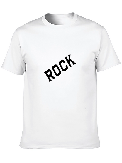 Rock Graphic T-Shirt - Black Crew Neck