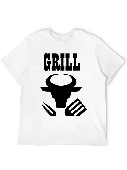 Grill Master Tee - Bull Design BBQ T-Shirt