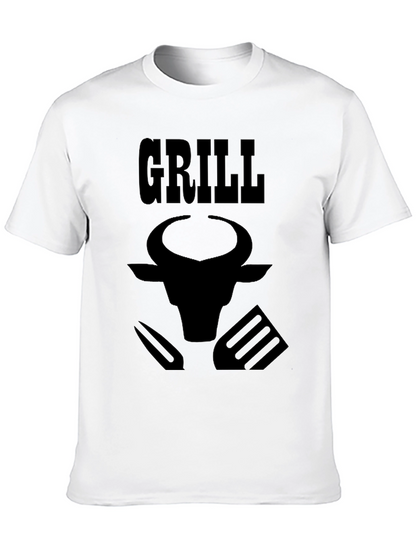 Grill Master Tee - Bull Design BBQ T-Shirt