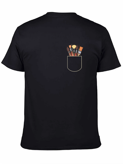 Art Brushes Pocket Graphic T-Shirt