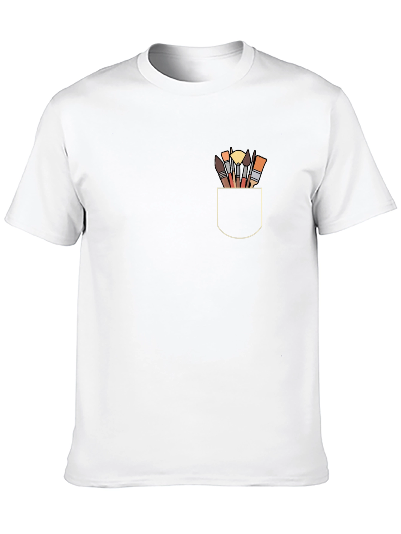 Art Brushes Pocket Graphic T-Shirt