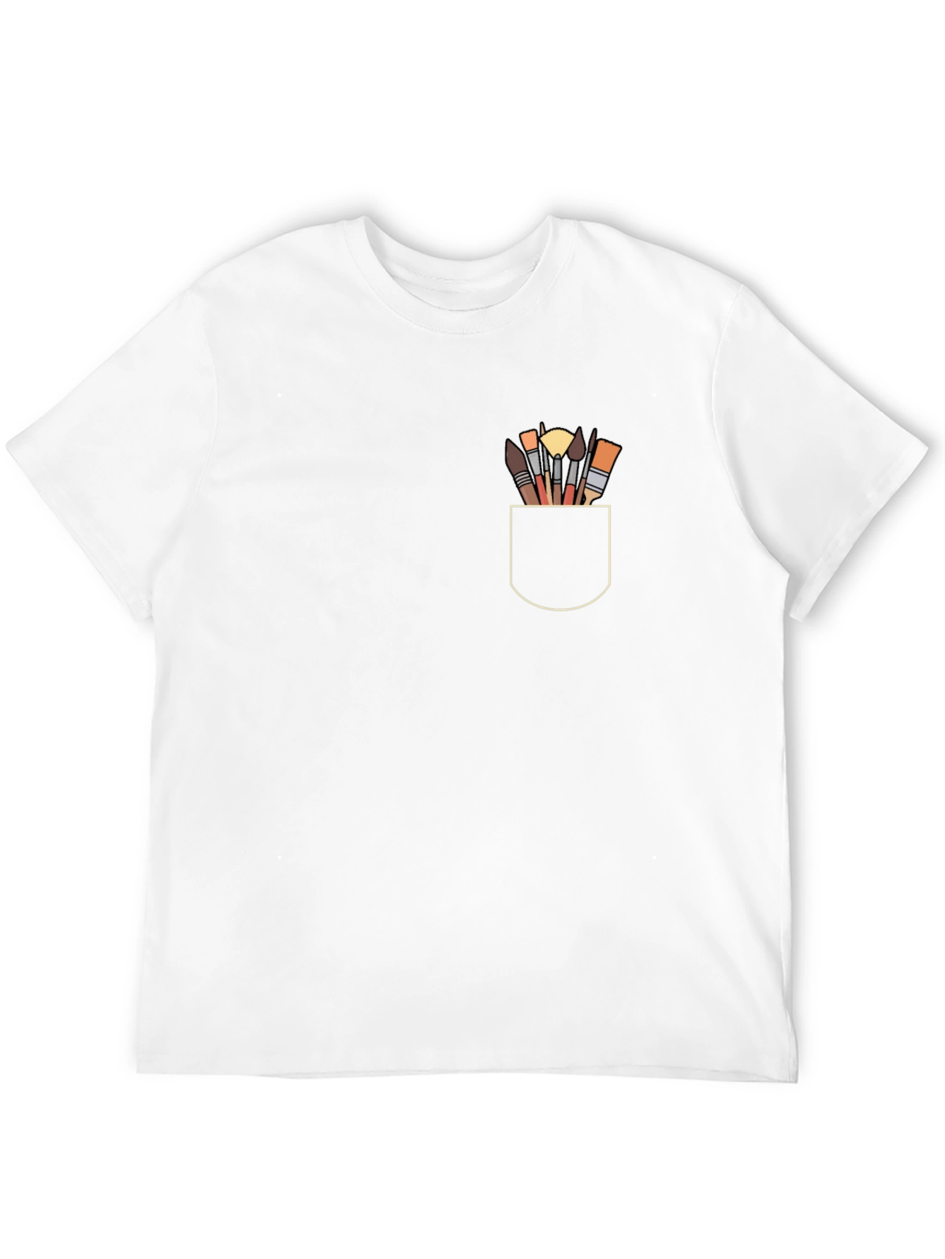 Art Brushes Pocket Graphic T-Shirt