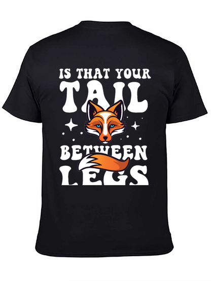Fox Tail Humor Graphic T-Shirt