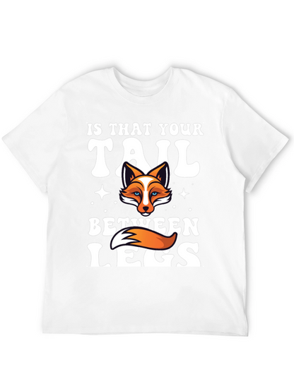 Fox Tail Humor Graphic T-Shirt