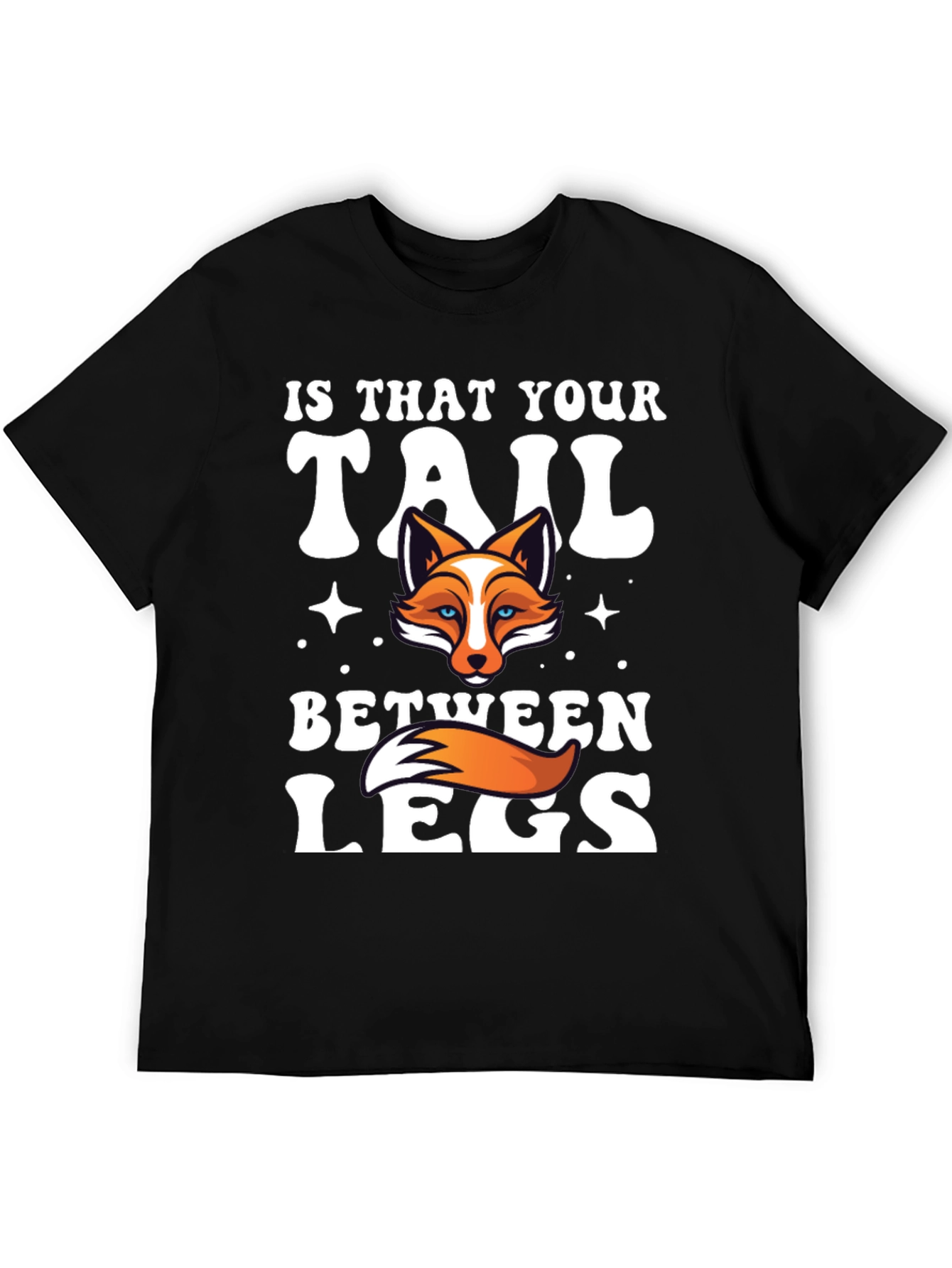 Fox Tail Humor Graphic T-Shirt