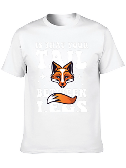 Fox Tail Humor Graphic T-Shirt