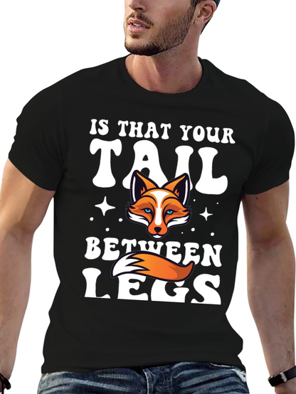 Fox Tail Humor Graphic T-Shirt