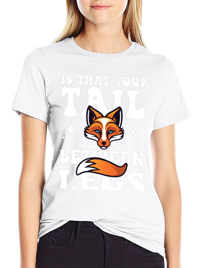 Fox Tail Humor Graphic T-Shirt