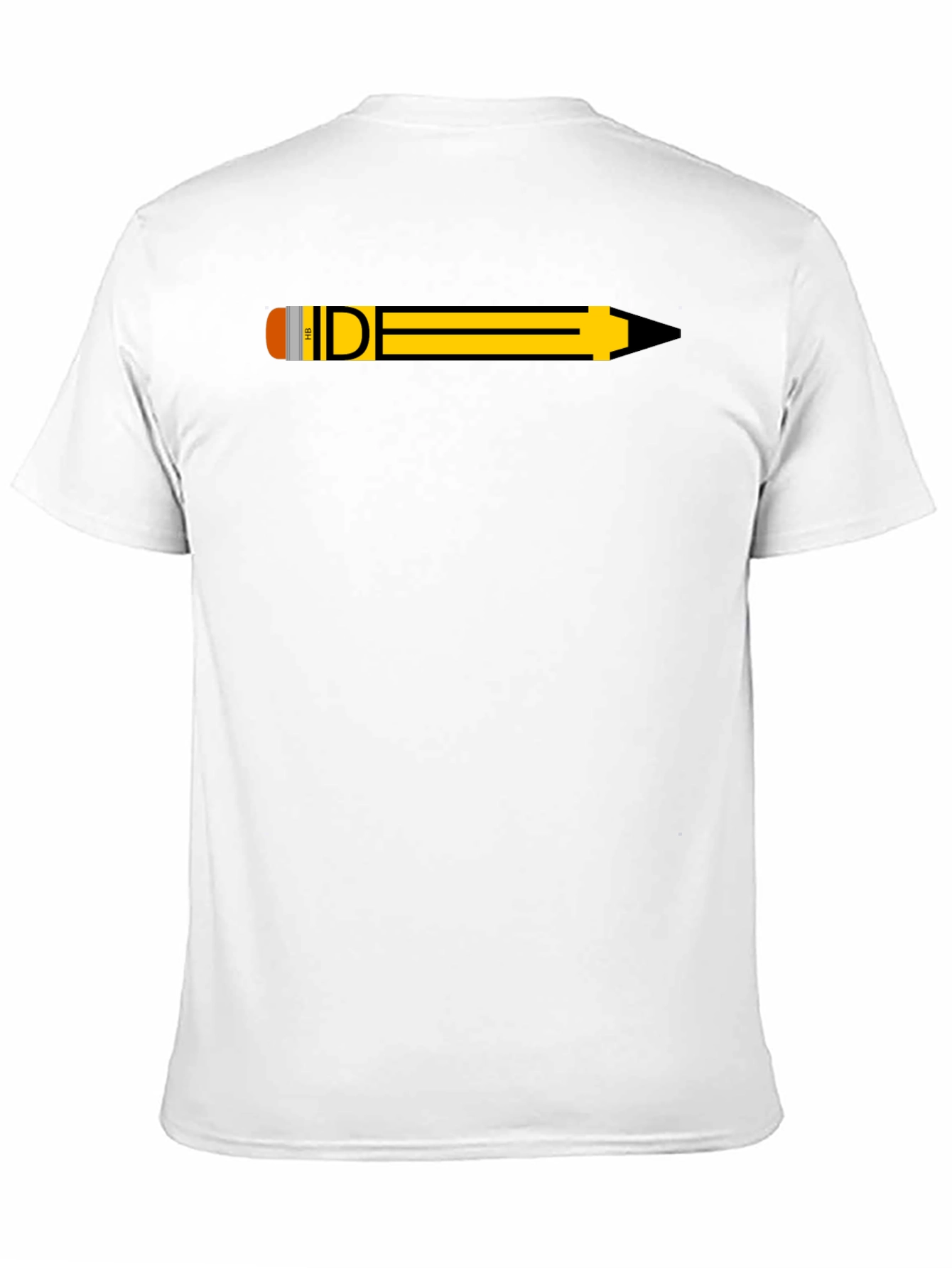 Pencil Graphic Black T-Shirt - Creative Design