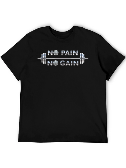 No Pain No Gain Gym Workout T-Shirt