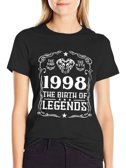 1998 The Birth of Legends Black T-Shirt
