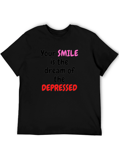 Smile Dream Graphic Tee - Black