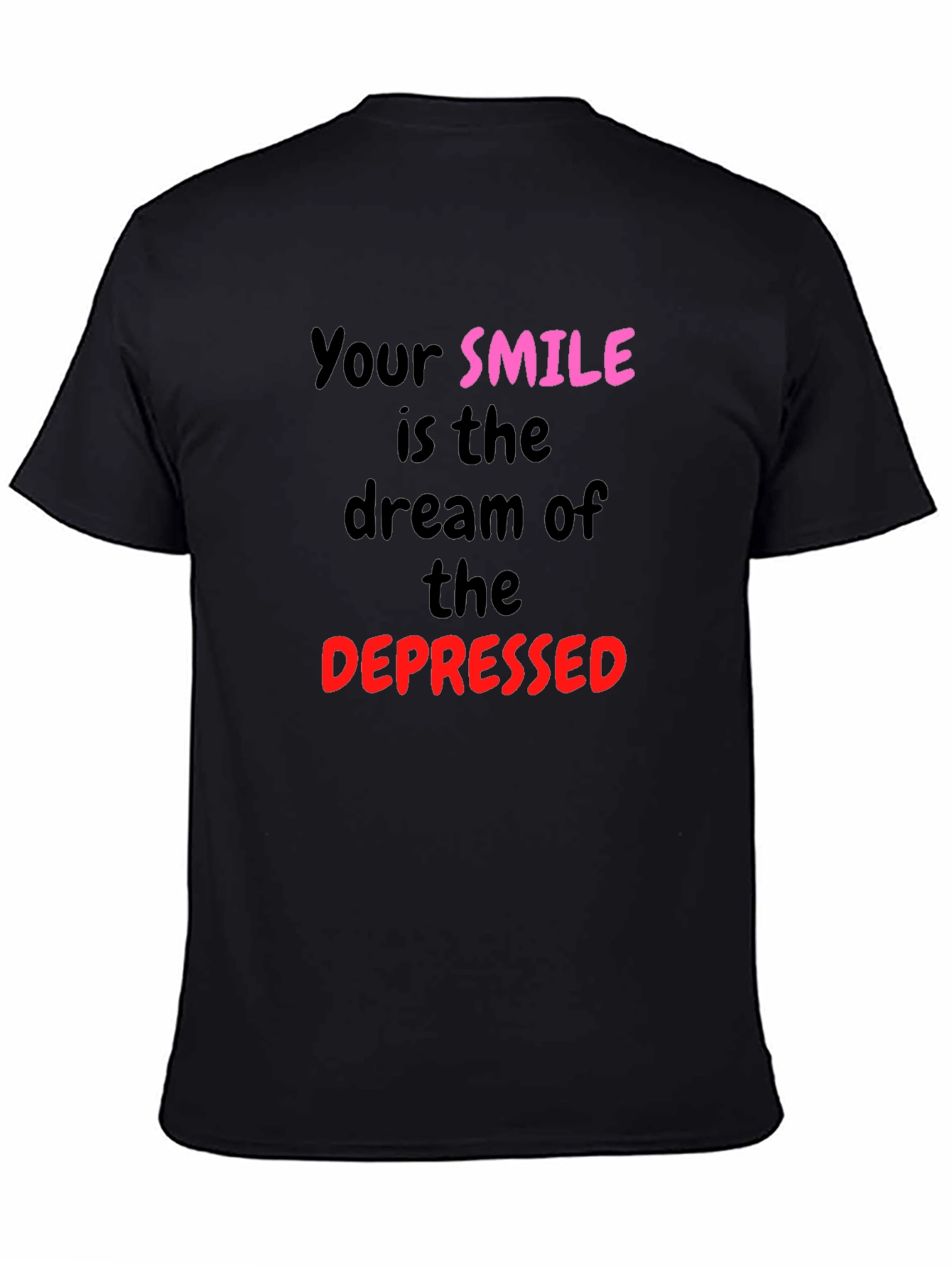 Smile Dream Graphic Tee - Black