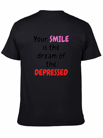 Smile Dream Graphic Tee - Black