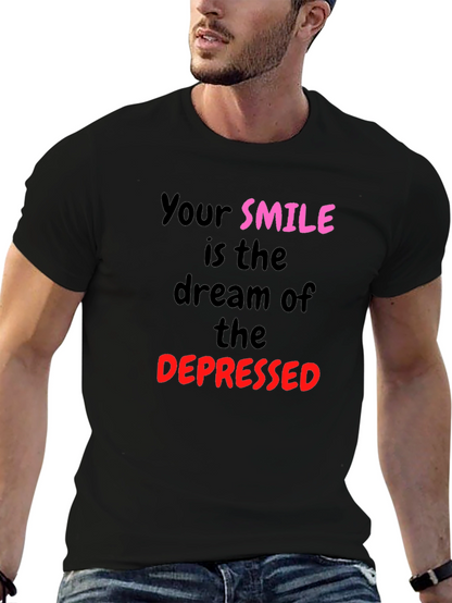 Smile Dream Graphic Tee - Black