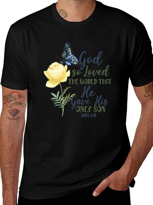 God So Loved the World Black T-Shirt